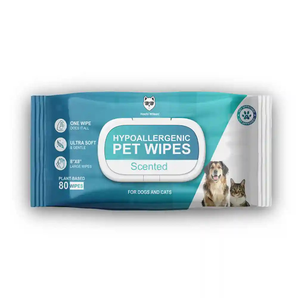Hachi Wilson Premium Hypoallergenic Plant Based Wipes for Dogs