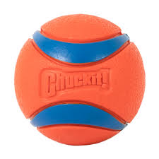 Chuckit Ball Squeaker - Blue/Orange