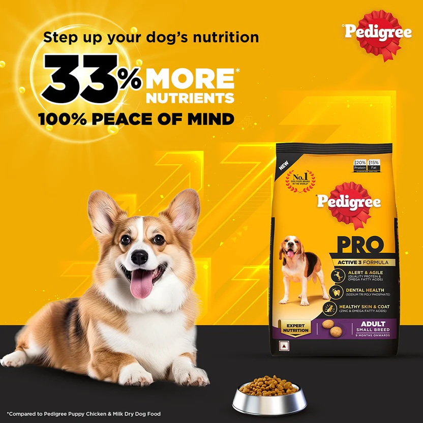 Pedigree PRO Dry Dog Food - Adult Small Breed Dogs (9+ Months)